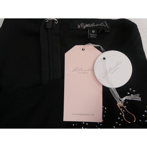 Blashe Women's Black Silver-Studded Mini Dress Size M‎ - Picture 5 of 7
